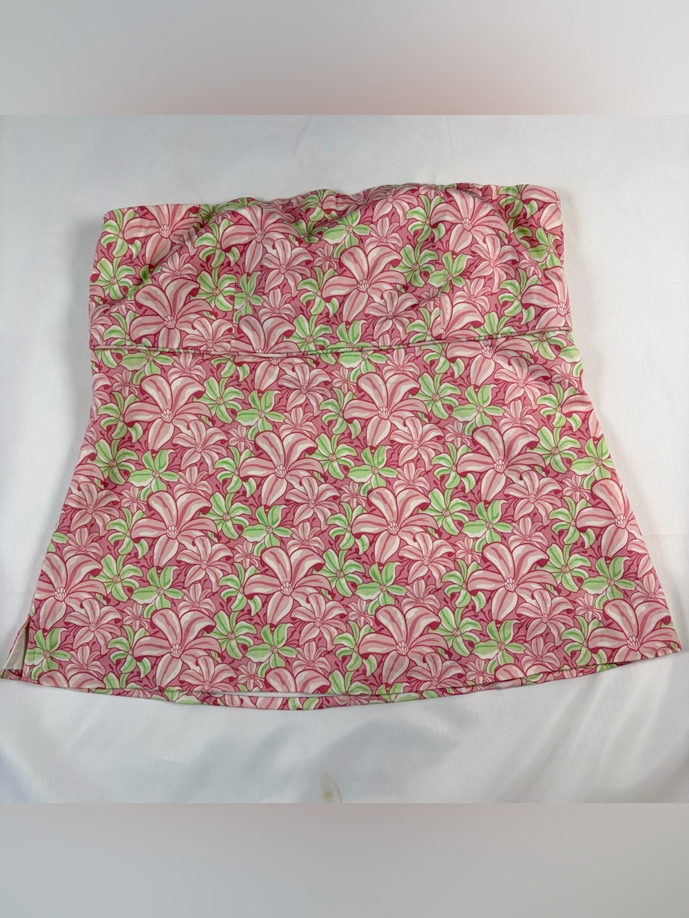 VINEYARD VINES Pink Floral Bustier Top Women's Size 8